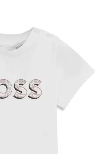 Baby-T-Shirt mit Logo-Motiv aus Stretch-Baumwolle