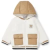 Baby-Trainingsanzug mit rotem Panda-Logo-Aufnäher