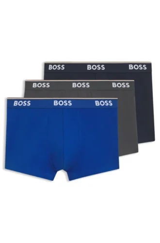 Badehose aus Stretch-Baumwolle mit wiederkehrenden Logos