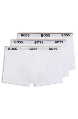 Badehose aus Stretch-Baumwolle mit wiederkehrenden Logos