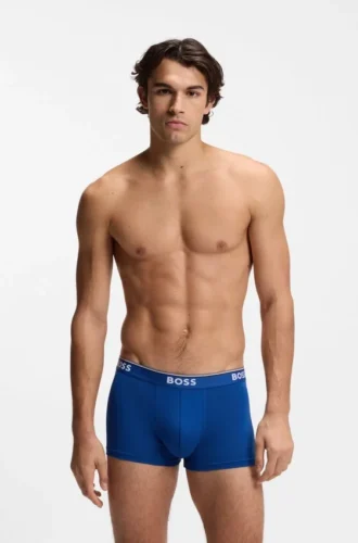 Badehose aus Stretch-Baumwolle mit wiederkehrenden Logos