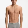 Badehose aus Stretch-Baumwolle mit wiederkehrenden Logos