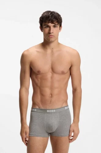 Badehose aus Stretch-Baumwolle mit wiederkehrenden Logos