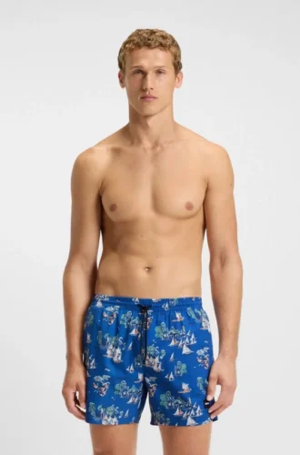 Badehose mit Allover-Print
