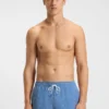 Badehose mit Mikroprint und Logo-Patch