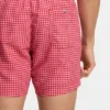 Badehose mit Mikroprint und Logo-Patch