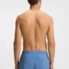 Badehose mit Mikroprint und Logo-Patch