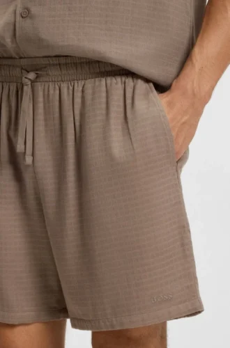 Badeshorts aus Baumwoll-Musselin