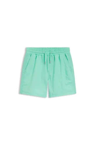 Badeshorts für Kinder mit kontrastierendem Logo-Print