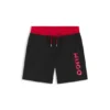Badeshorts für Kinder mit kontrastierendem Logo-Print