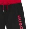Badeshorts für Kinder mit kontrastierendem Logo-Print