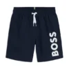 Badeshorts für Kinder mit Logo-Print und peaches Finish