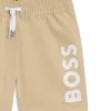 Badeshorts für Kinder mit Logo-Print und peaches Finish