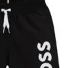 Badeshorts für Kinder mit Logo-Print und peaches Finish