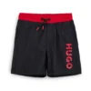 Badeshorts für Kinder mit vertikalem Logo-Print