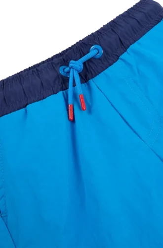 Badeshorts für Kinder mit vertikalem Logo-Print