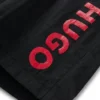 Badeshorts für Kinder mit vertikalem Logo-Print