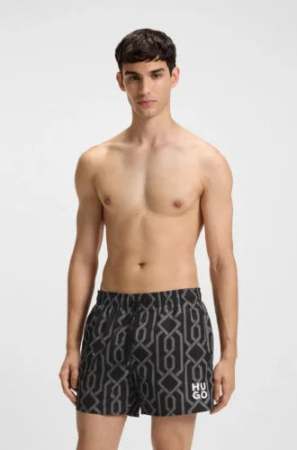 Badeshorts mit Allover-Print