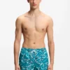 Badeshorts mit Allover-Print