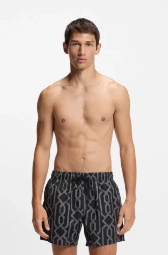 Badeshorts mit Allover-Print