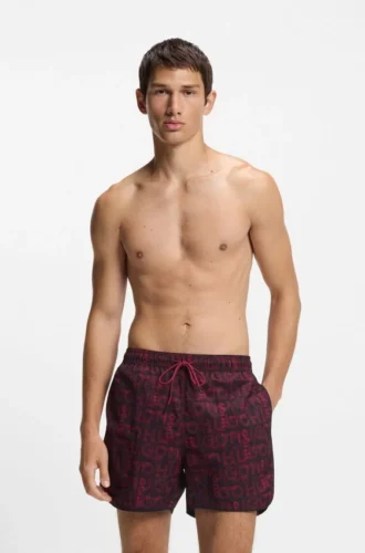 Badeshorts mit Allover-Print