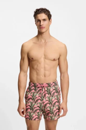 Badeshorts mit Allover-Print