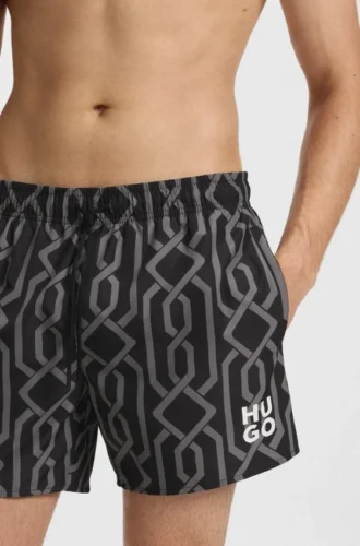 Badeshorts mit Allover-Print