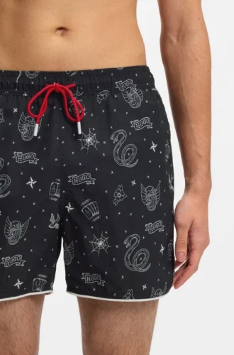 Badeshorts mit Allover-Print