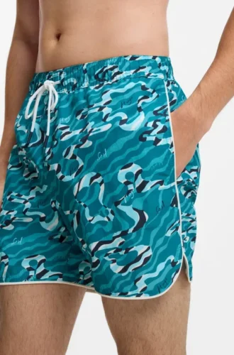 Badeshorts mit Allover-Print