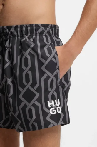 Badeshorts mit Allover-Print