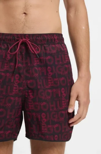 Badeshorts mit Allover-Print