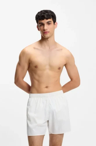 Badeshorts mit durchgehenden, übereinanderliegenden Logos