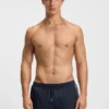 Badeshorts mit folienbedrucktem Logo