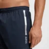 Badeshorts mit folienbedrucktem Logo