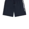 Badeshorts mit folienbedrucktem Logo