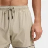 Badeshorts mit Kordelzug aus Stretchstoff mit Bandbesatz