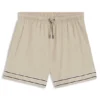 Badeshorts mit Kordelzug aus Stretchstoff mit Bandbesatz