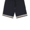 Badeshorts mit Kordelzug aus Stretchstoff mit Bandbesatz