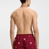 Badeshorts mit Kordelzug und Logo-Print