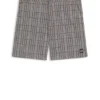 Badeshorts mit Logo-Applikation und Mikroprint