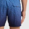Badeshorts mit Logo-Applikation und Monogramm-Print im Degradé-Look