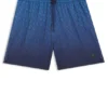 Badeshorts mit Logo-Applikation und Monogramm-Print im Degradé-Look