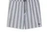 Badeshorts mit Logo-Applikation und Streifen