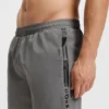 Badeshorts mit Logo und Streifen