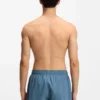 Badeshorts mit vertikalem Logo-Print