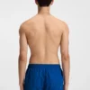 Badeshorts mit vertikalem Logo-Print