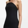 Bandeau-Kleid aus Stretch-Crêpe mit integriertem Korsett