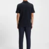 Baumwoll-Poloshirt mit Fischgrätmuster