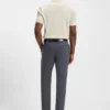 Baumwoll-Poloshirt mit Fischgrätmuster