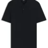 Baumwoll-Poloshirt mit Fischgrätmuster